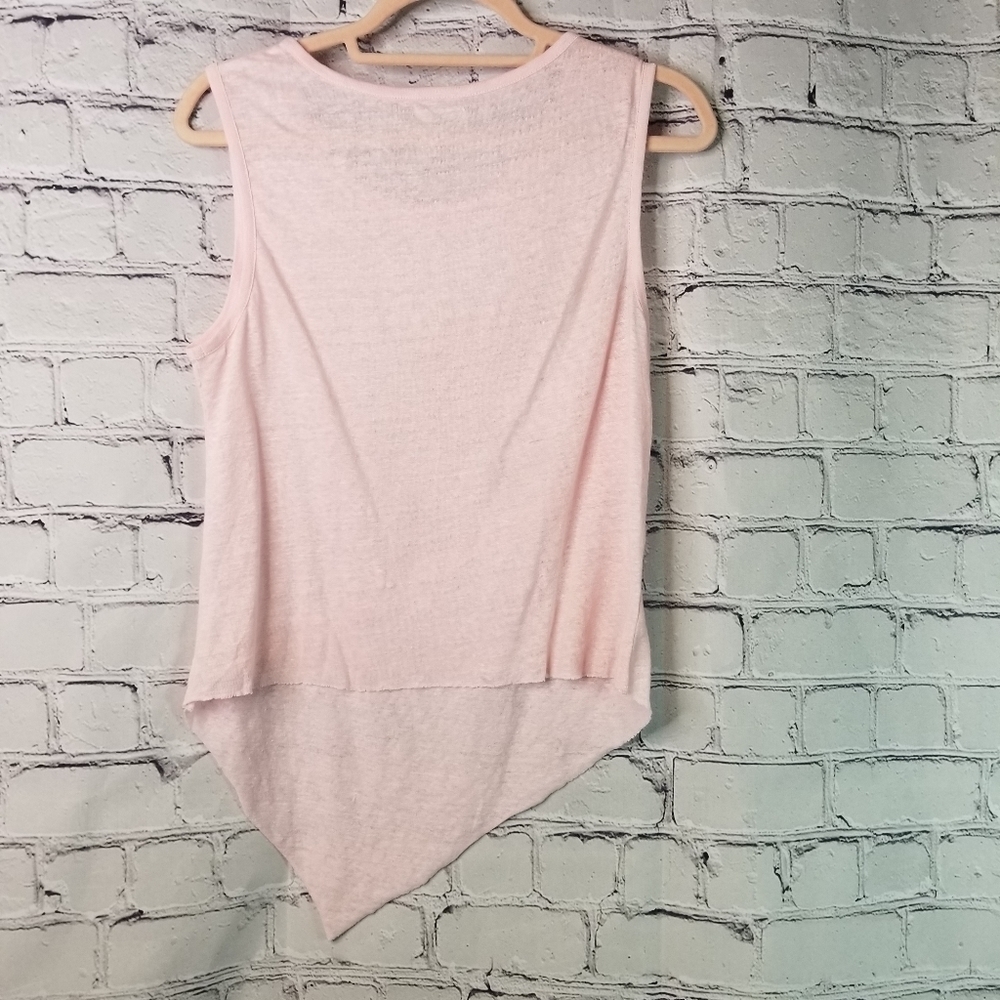 Sundays Two pink linen tank top - Picture 5 of 5
